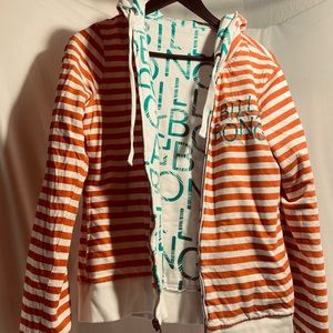 Billabong revers-able warm y2k skater hoodie sweater  size medium 90s vintage